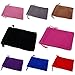 Black/Red/Blue/Pink/Grey/Brown/Fuchsia/Purple 8 Colors Velvet Pouches with Drawstrings for Jewelry Gift Packaging, 9x12cm