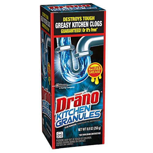 Drano Kitchen Granules Drain Clog Remover and Cleaner, Unclogs blockage