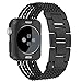 For Apple Watch Band 42mm 38mm,Oitom New fashion Stainless steel Replacement Wristband Straps with Plated TPU Protective Bumper Case for Apple Watch Series 3,Series 1,Series 2,Apple Watch Edition