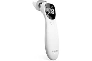 @AL21 Dual Mode Thermometer for Adults, Kids, and Babies – Infrared Digital Forehead and Ear Thermometer, No Touch with Fever Alarm and Fast Results