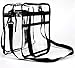 Youngever Clear Bag 12 X 12 X 6, Stadium Approved, Clear Tote Bag, Heavy Duty, Shoulder Straps and Zippered Top and Inside (1 Pack)