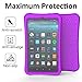 TeeFity Silicone Case for All-New Fire 7 2019 Tablet, Shockproof Light Weight Protective Kids Case for All-New Fire 7-inch Tablet (9th Generation, 2019 Release), Purple