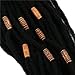 Fani 60 Pieces Mixed Color Imitation Wood Beads Wholesale Dreadlock Hair Beads Braid Pins Rings Loose Beads DIY Accessory Barrel Beads