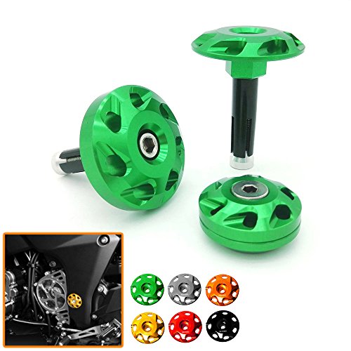 Heinmo Motorcycle Frame Fairing Bolt Hole Cover Cap Plug for Kawasaki Z1000 Ninja 1000 (green) - Thumbnail 6