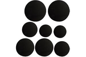 Kisangel 8pcs Drum Mute Pads Silent Practice Drum Pads 12-16 Inch Noise Reduction Dampeners Kit