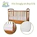 The Cozy Caterpillar Luxuriously Soft & Quilted Baby Crib Mattress Protector Pad | 100% Waterproof | Made of Bamboo Velour | Hypoallergenic | Eco-Friendly | Washer & Dryer Safe | No Harsh Chemicals