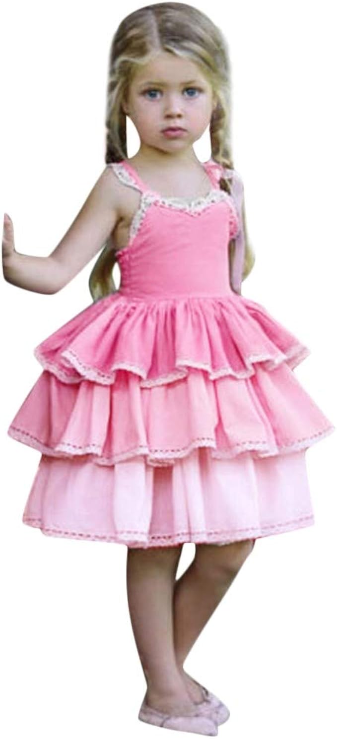 💃Cute Kids Girls Dresses, Kids Girls Flower Party Wedding