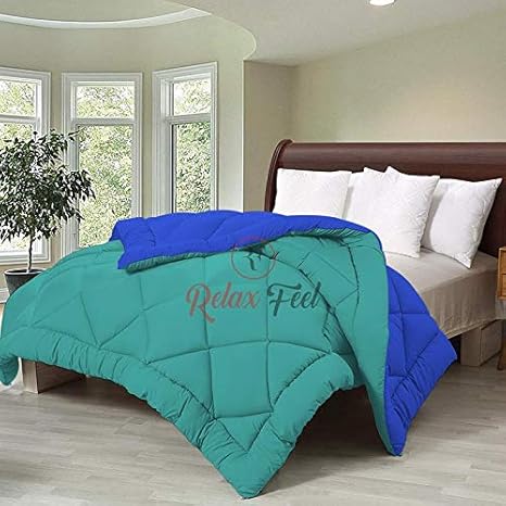 Buy Relaxfeel 250 Gsm Microfibre Reversible Plain Single Bed 60x90