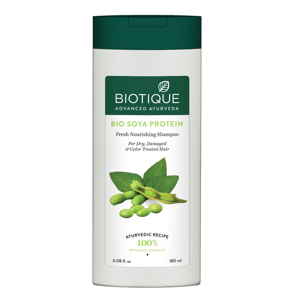 Buy Biotique Bio Soya Protein Fresh Nourishing Shampoo, 180 ml Online at Low Prices in India
