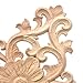 Rhombus Flower Rubber Wood Applique Unpainted Furniture Onlay Home Decor 1 Pc