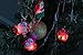 San Tokra 12 Pcs Light Up Christmas Necklace Lights, Holiday Flashing Light Necklace for Parties, Blinking LED Bulbs Santa Claus Christmas Tree Snowman Pendant, Xmas Necklace for Kids