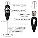 Milk Frother Coffee Art Set - Handheld Electric Portable Drink Mixer Battery Operated Foam Maker Wand - Cappuccino Hot Chocolate Latte Frappe - Stainless Steel Stand - Cocoa Shaker - 4 Art Stencils