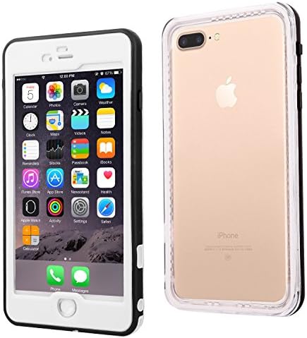 iPhone 7/6s/6 Waterproof Case Vproof [4.7.inch] [Fully Sealed] [Lens Protected] [Sensitive Touch Screen] [360°Protection] Cover Perfectly Fit for iPhone 7 (White)