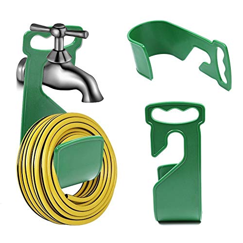 JISETY Hanger Abs Portable Home Storage Durable Hose Holder Rack Flexible Garden Hook Green Wall Mounted Expandable