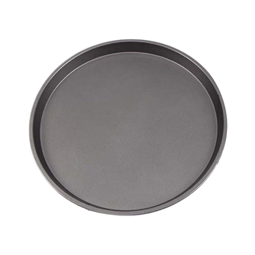 S-TROUBLE 9/10/11/12-Inch Non-Stick Pizza Pan Carbon Steel Pizza Oven Tray Shallow Round Pizza Plate Pan Roasting Tin Baking Tools Bakeware