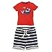 Fiream Boys Summer Cotton Cute T-shirts and Short Sets(2303TZ,3T)