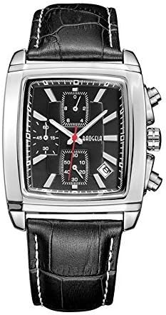 WHLV NSD-B56F9 Unisex Rectangle Quartz Analog Leather Business Watch