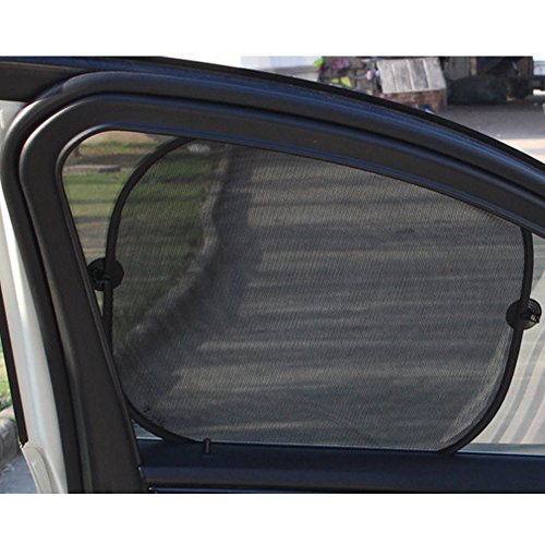 5 Pcs Car Window Screen Shades by Northbear-Mesh Car Window Shade, Baby Car Sun Shade, UV Protection for Kids Passengers Travel Glare Protector - Thumbnail 3