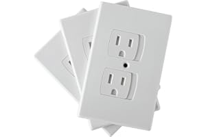 Jambini Self-Closing Outlet Covers - An Alternative To Socket Plugs - 3 pack