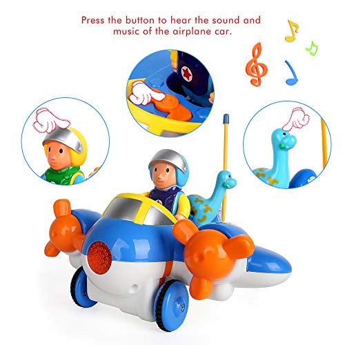 image for BeebeeRun RC Cartoon Remote Control Race Cars,2-Channel Radio Airplane