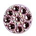 PINMEI Beautiful Crystal Golf Ball Marker with Bling Black Necklace for Women Golf Gift