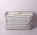 GreenForest Collapsible Laundry Storage Basket Classic Storage Box with Blue Stripe