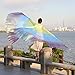 Dance Fairy Belly Dance Isis Wings(Green,Blue,Purple Mixed No.7)(with sticks)