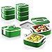 Ozeri Thermomax Stackable Lunch Box and Double-wall Insulated Food Storage Container, Green