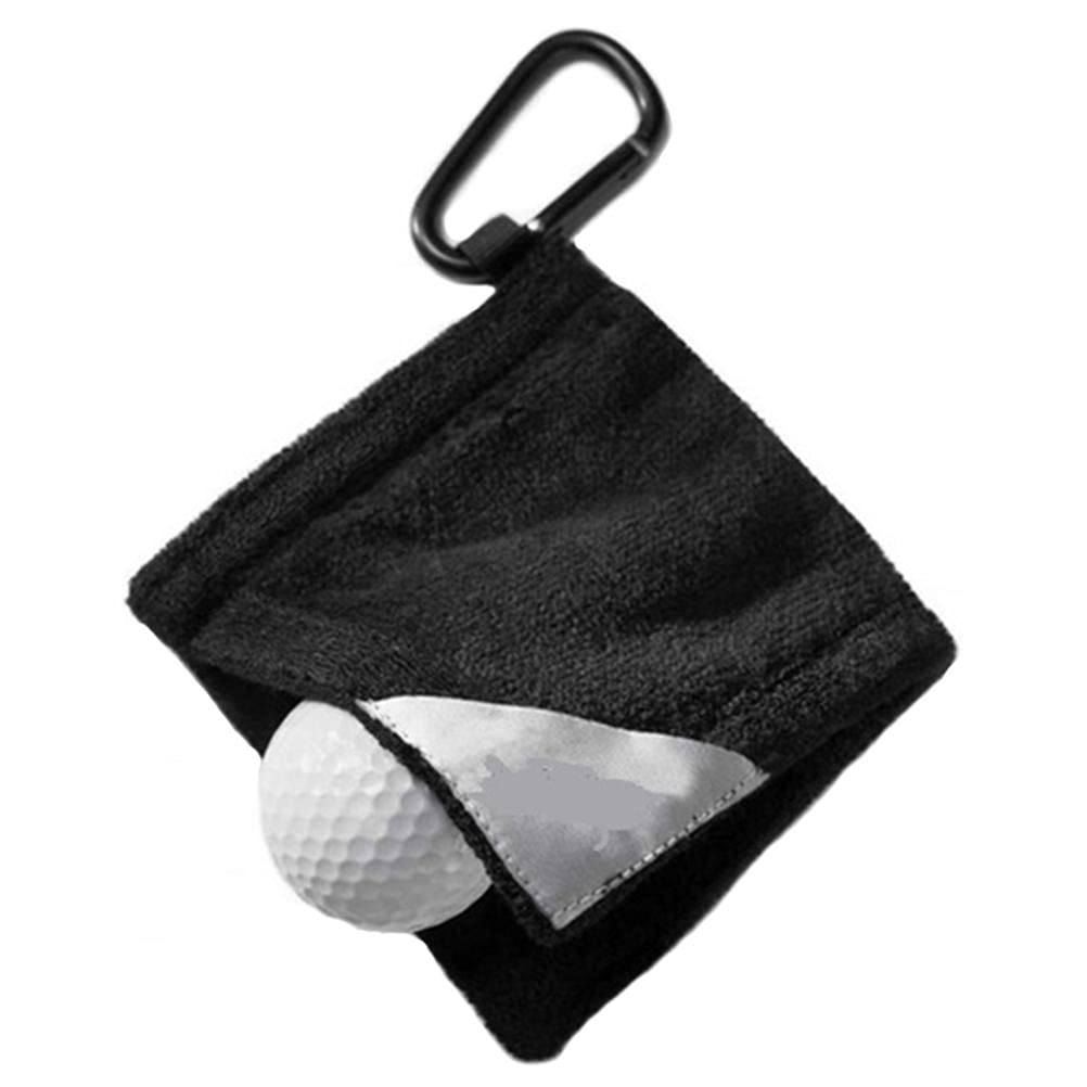VOUNEDA Microfiber Towel with Clip - 14 * 14 cm, Ideal for Outdoor Use