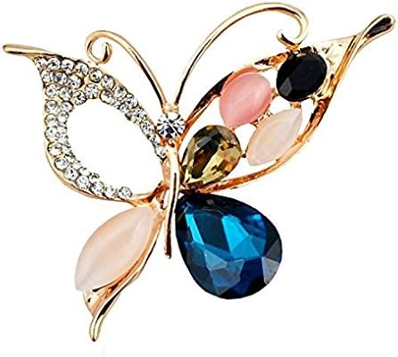 Saree Pins Blazer Cosume Brooches Blue Butterfly pin