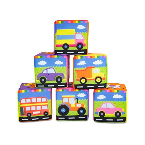 Galt-Toys-Soft-Blocks-Stacking-Toy-Ages-6-Months-Plus Galt Toys, Soft Blocks, Baby Sensory Toys for Ages 6 Months Plus