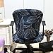 Jinzio Computer Office Chair Cover - Split Protective & Stretchable Cloth Polyester Universal Desk Task Chair Chair Covers Stretch Rotating Chair Slipcover, Marine Blue
