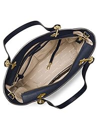 Michael Michael Kors The Raven grande con cierre superior Funda de cuero Norte-sur, Almirante azul