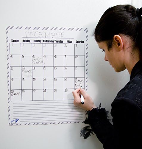 Magnetic Calendar for Refrigerator - Dry Erase Calendar and To Do Planner 14x17