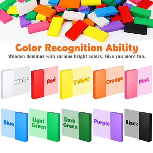 QLSKI Domino, Domino Boxed, Indoor Board Game Leather, Wooden