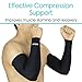 Vive Arm Compression Sleeve (Pair) - Men, Woman Full Elbow Support Wrap