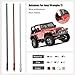 Jeep Antenna, Apply to 2007-2018 JK, JKU, Rubicon, Sahara, Unlimited, Jeep Sport, AM FM Radio Antenna [13 inch] Aluminum Antenna Jeep Wrangle (White)