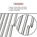 Hongso 304 Stainless Steel Grid Grates Replacement Viking Grill Parts for VGBQ 30 in T Series, VGBQ 41 in T Series, VGBQ 53 in T Series, VGBQ300T, VGBQ0302T, VGBQ3002RT, VGBQ4103RT Gas Grill, 3 Pack