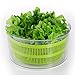 Large Salad Spinner with 5.0 Quart Bowl Plus Extra Storage Lid for Convenience. Lettuce Washer Dryer and Keeper
