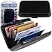 Aluminum Credit Card Wallet - RFID Blocking Case - Black