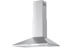 Argyolas 30 inch Range Hood, Ducted/Ductless Convertible Oven Vent Hood, Wall Mount Stainless Steel Oven Extractor for Kitchen, 3 Speed Exhaust Fan with Duct Pipe and Duct Cover
