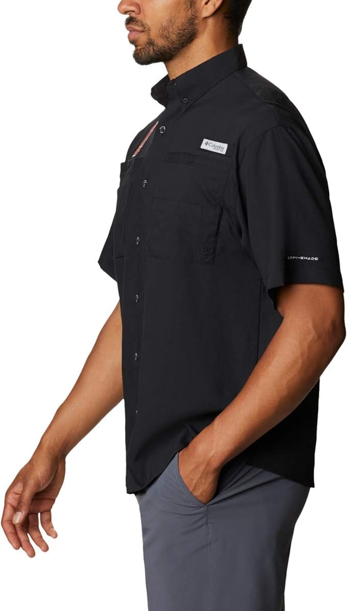 NCAA Ohio State Buckeyes Men's Tamiami Short Sleeve Shirt, XX-Large, OS - Black : Clothing