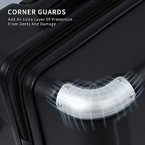 Merax Luggage Set with TSA Lock, Expandable 3 Piece Hardshell