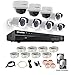 LaView 4-Megapixel (2688 x 1520) 16 Channel PoE 4K NVR HDMI - 8 Camera Security Camera System, 5 4MP Bullet & 3 4MP Dome IP Surveillance Cameras, 100ft Night Vision, Pre-Installed 5TB Hard Drive