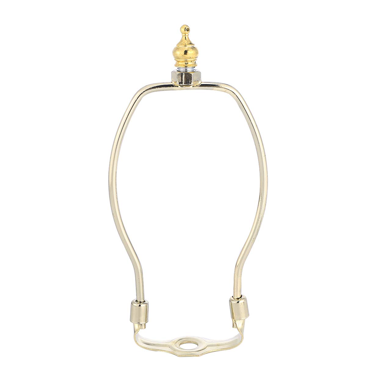 OSALADI Lamp Shade Harps Holder, 6 inch Horn Frame Lampshade Bracket, Lamp Finials DIY Lighting Accessories for Table Floor Lamps Fitting