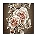 Whitelotous Retro Rose Flower 5D Diamond Painting Kit Partial Drill Rhinestone Embroidery Diamond Dotz Wall Picture Home Decor 14 x 14 Inch