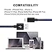 Lightning Cable,[3 Pack] Peslleey iPhone Charger to USB Syncing and Charging Cable Data Nylon Braided Cord Charger for iPhone 8/8 Plus7/7 Plus/6/6 Plus/6s/6s Plus/5/5s/5c/SE(Blue+Black).
