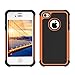 iPhone 4S Case, iPhone 4 Case, CHTech Fashion Shockproof Durable Hybrid Dual Layer Armor Defender Protective Case Cover for Apple iPhone 4S/4 (Orange)