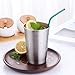 304 Stainless Steel Straws, Reusable Metal Drinking Straw for 30oz 20oz Tumbler Cup Mug Yeti Rambler (Set of 12, 6PC 10.5