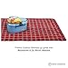 Pratico Outdoors Large Fleece Picnic Blanket, Water Resistant Back, Machine Washable, 58 x 80 inch, Red